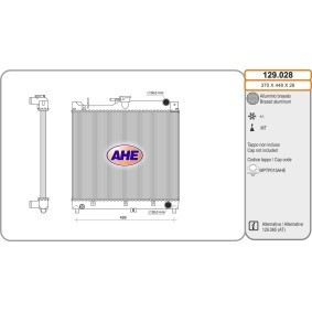 Kühler, Motorkühlung 129.028 von AHE günstig für 155,55 € online kaufen
