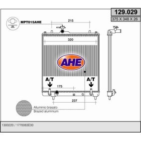Kühler, Motorkühlung 129.029 von AHE günstig für 86,33 € online kaufen