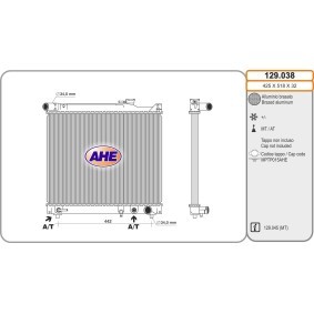 Kühler, Motorkühlung 129.038 von AHE günstig für 216,43 € online kaufen