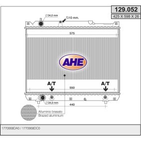 Kühler, Motorkühlung 129.052 von AHE günstig für 246,18 € online kaufen
