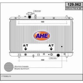 Kühler, Motorkühlung 129.062 von AHE günstig für 221,89 € online kaufen