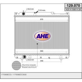 Kühler, Motorkühlung 129.070 von AHE günstig für 224,62 € online kaufen