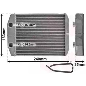 Acquista Scambiatore calore per riscaldamento abitacolo da VAN WEZEL 15006014 a buon mercato per soli 72,67 €