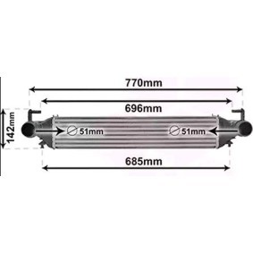Comprar Intercooler de VAN WEZEL 17004456 a bajo precio de 212,26 €