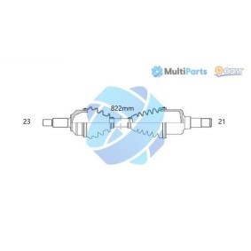 Comprar Árbol de transmisión de ODM-MULTIPARTS 18-062380 a bajo precio de 116,69 €