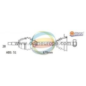 Comprar Árbol de transmisión de ODM-MULTIPARTS 18-291011 a bajo precio de 212,13 €