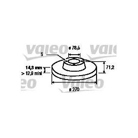 Bremsscheibe für FORD von VALEO