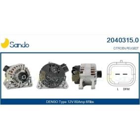 Lichtmaschine 2010127.0 von SANDO günstig für 231,15 € online kaufen