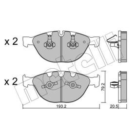 Compre Pastilhas de travão da METELLI 22-0772-0 a um preço baixo por 103,15 €