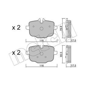 Compre Pastilhas de travão da METELLI 22-0921-0 a um preço baixo por 43,98 €