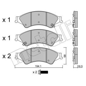 Bremsbeläge 22-0971-0 von METELLI günstig für 49,99 € online kaufen