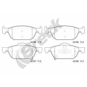 Achetez des Plaquettes de frein BRECK 24796 00 701 00 à prix pour 44,54 €