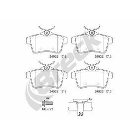 Achetez des Plaquettes de frein BRECK 24922 00 704 00 à prix pour 51,98 €