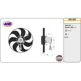 Kühlerlüfter 302.002 von AHE günstig für 78,71 € online kaufen