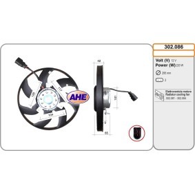 Kühlerlüfter 302.086 von AHE günstig für 102,23 € online kaufen