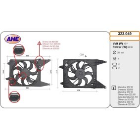 Kühlerlüfter 323.049 von AHE günstig für 141,83 € online kaufen