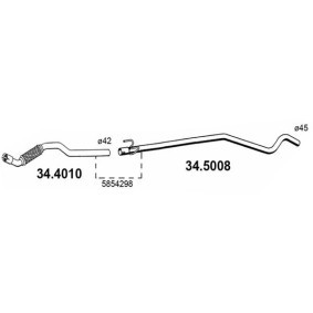 Comprar Tubo de escape de ASSO 34.4010 a bajo precio de 147,57 €