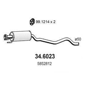 Mittelschalldämpfer 34.6023 von ASSO günstig für 134,57 € online kaufen