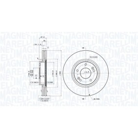Bremsscheibe 360406108801 von MAGNETI MARELLI günstig für 126,37 € online kaufen