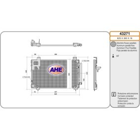 Acquista Condensatore climatizzatore da AHE 43271 a buon mercato per soli 132,60 €