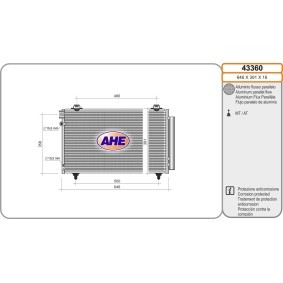 Acquista Condensatore climatizzatore da AHE 43360 a buon mercato per soli 131,99 €