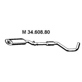 Achetez des Silencieux intermédiaire EBERSPÄCHER 34.608.80 à prix pour 78,32 €