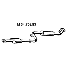 Achetez des Silencieux intermédiaire EBERSPÄCHER 34.708.83 à prix pour 132,49 €