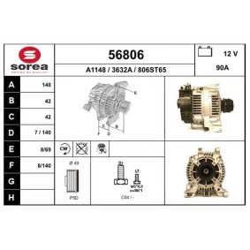 Lichtmaschine 56806 von EAI günstig für 266,16 € online kaufen