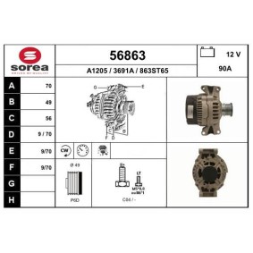 Lichtmaschine 56863 von EAI günstig für 214,92 € online kaufen
