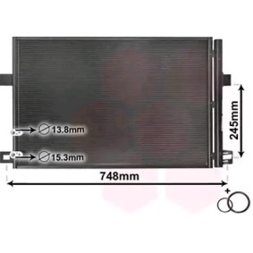 Compre Condensador de ar condicionado de VAN WEZEL online para Amarok Pick-up (2HA, 2HB, S1B, S6B, S7A, S7B) a preços moderados