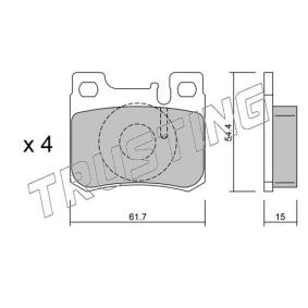 Bremsbeläge 582.0 von TRUSTING günstig für 31,19 € online kaufen