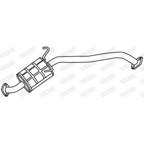 Compre Panela de escape central da WALKER 18617 a um preço baixo por 242,75 €