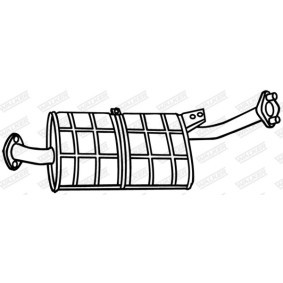 Compre Panela de escape central da WALKER 18646 a um preço baixo por 82,83 €
