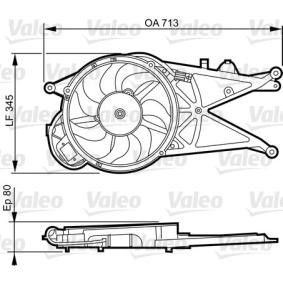 Kühlerlüfter für OPEL von VALEO