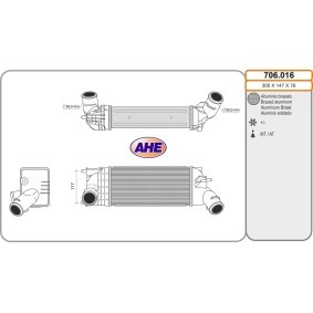 Ladeluftkühler 706.016 von AHE günstig für 152,25 € online kaufen