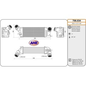 Ladeluftkühler 706.034 von AHE günstig für 184,11 € online kaufen