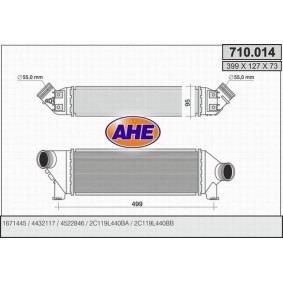 Ladeluftkühler für FORD von AHE