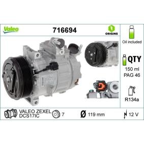 Osta VALEO Ilmastoinnin kompressori netistä 350 Z (Z33)-mallille edulliseen hintaan
