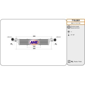 Ladeluftkühler 718.001 von AHE günstig für 136,10 € online kaufen