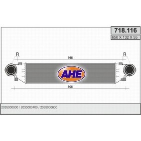 Ladeluftkühler 718.116 von AHE günstig für 156,44 € online kaufen