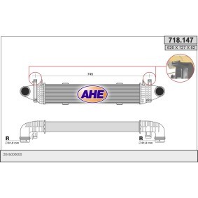 Ladeluftkühler 718.147 von AHE günstig für 159,81 € online kaufen