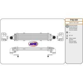 Ladeluftkühler 718.151 von AHE günstig für 248,97 € online kaufen