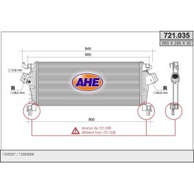Ladeluftkühler 721.035 von AHE günstig für 196,96 € online kaufen