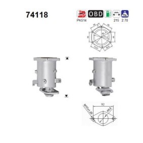Katalysator 74118 von AS günstig für 196,20 € online kaufen