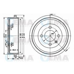 Achetez des Tambour de frein VEMA 801389 à prix pour 56,05 €