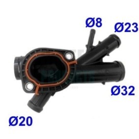 Compre Flange do líquido de refrigeração da HOFFER 8193164 a um preço baixo por 16,47 €