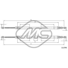 Handbremsseil 83083 von Metalcaucho günstig für 23,44 € online kaufen