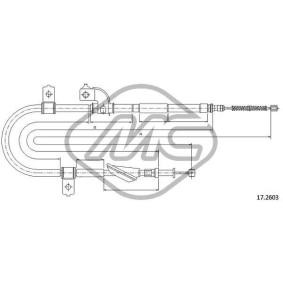 Handbremsseil für SUBARU von Metalcaucho