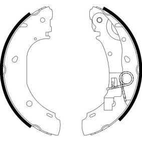 Bremsbackensatz für PEUGEOT von HELLA