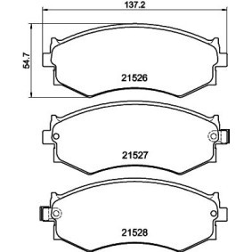 Bremsbeläge 8DB 355 006-421 von HELLA günstig für 34,95 € online kaufen